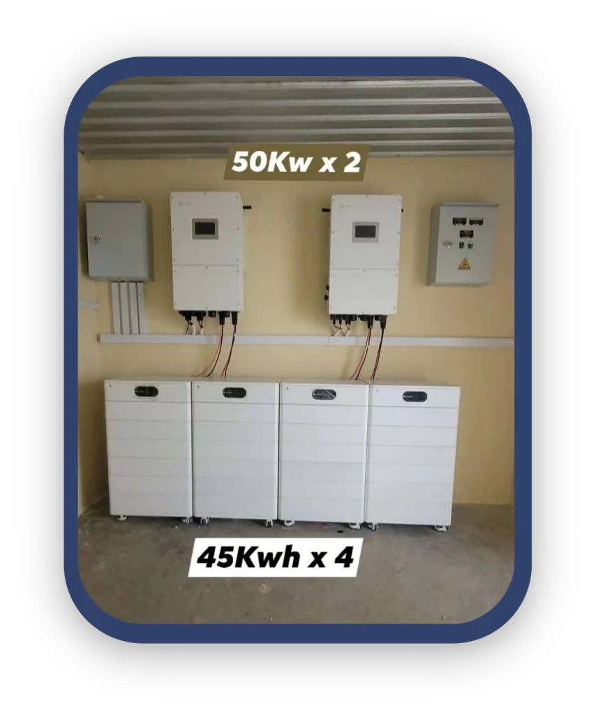 Stackable high voltage battery system with Solis inverters and Easyway UNIV7600H batteries