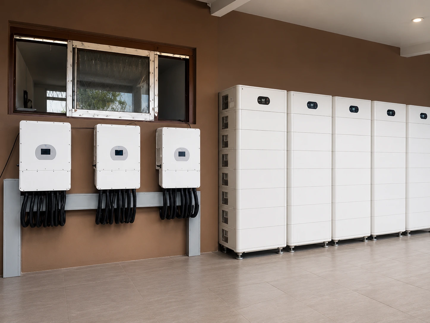 EASYWAY 36kW 85.8kWh free-standing low voltage battery system with Deye three phase inverter