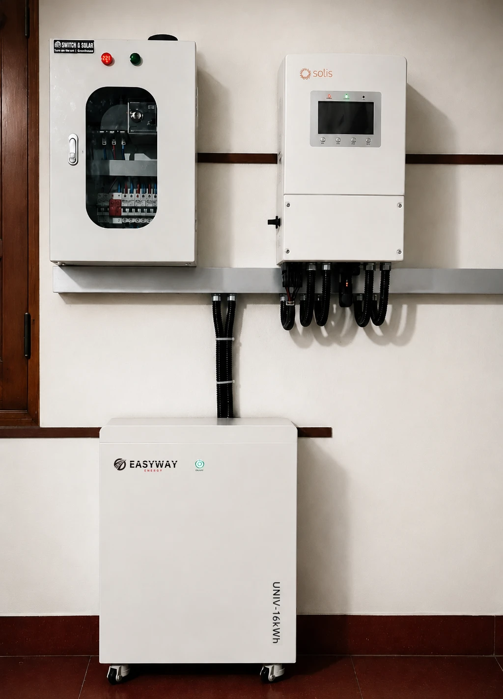 EASYWAY UNIV-16kWh WP free-standing low voltage home energy storage system with Solis inverter